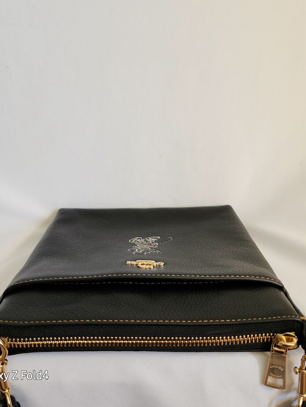 Coach Black Leather Crossbody with Minnie Mouse Detail - Picture 9 of 9